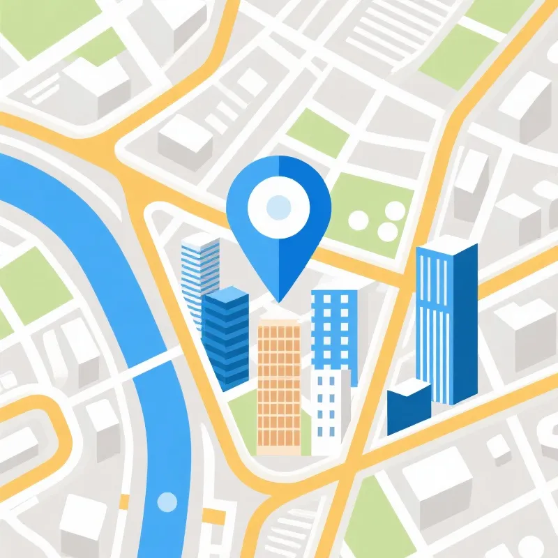 公司地理位置示意图